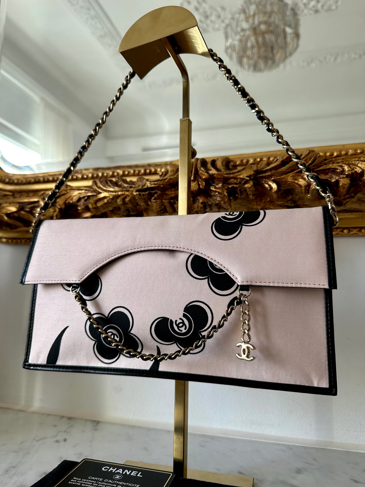 Chanel camelia clutch