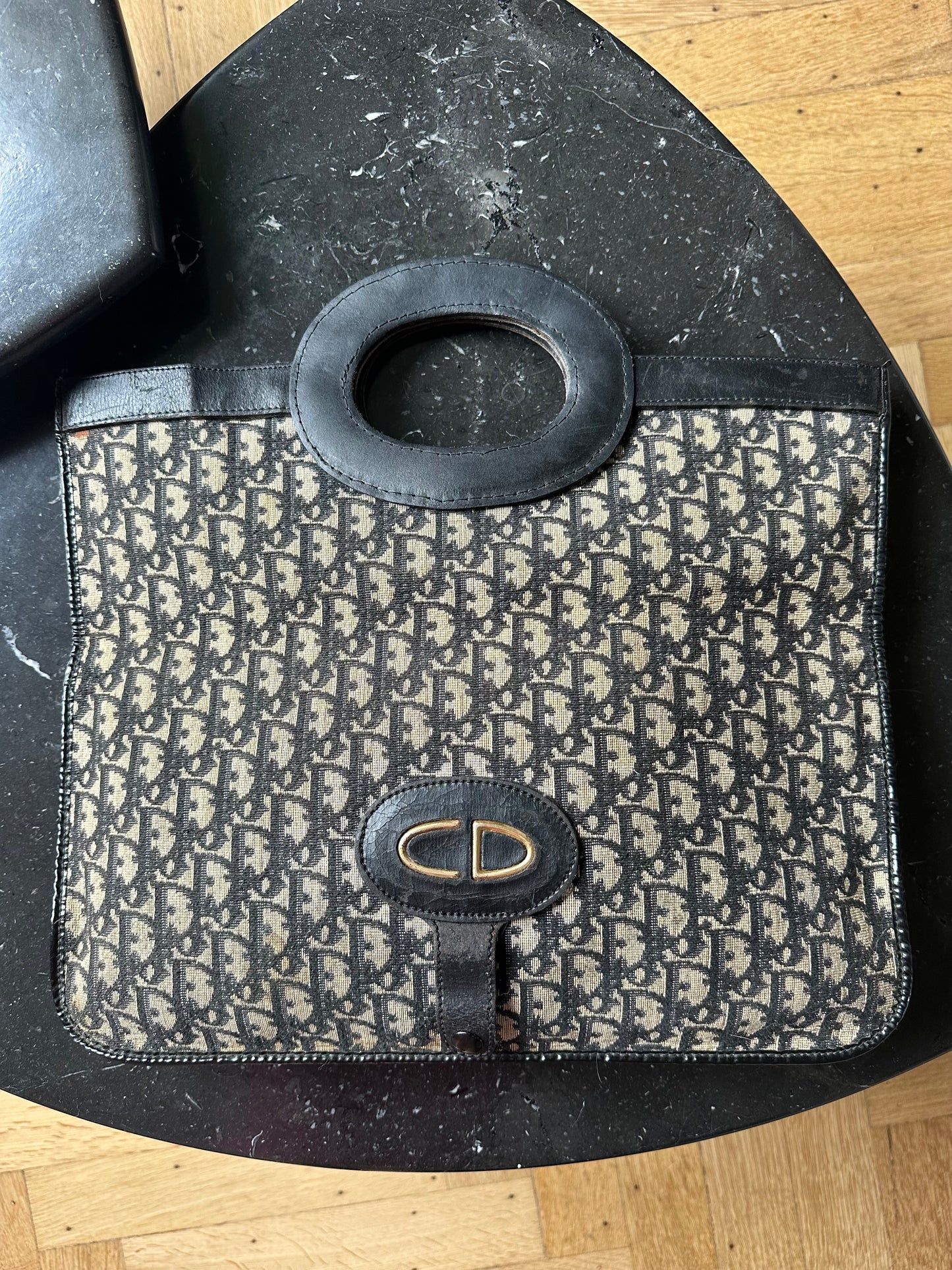 Dior fold-over clutch