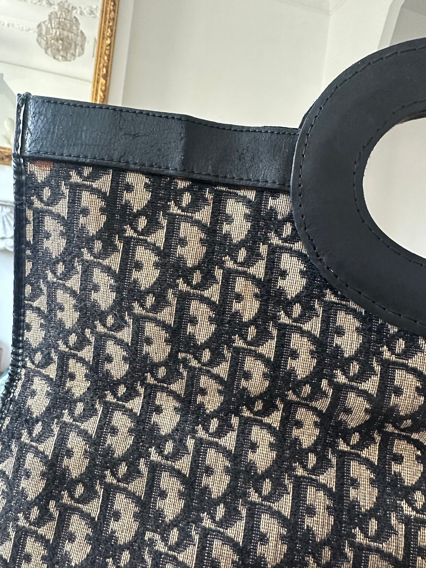 Dior fold-over clutch