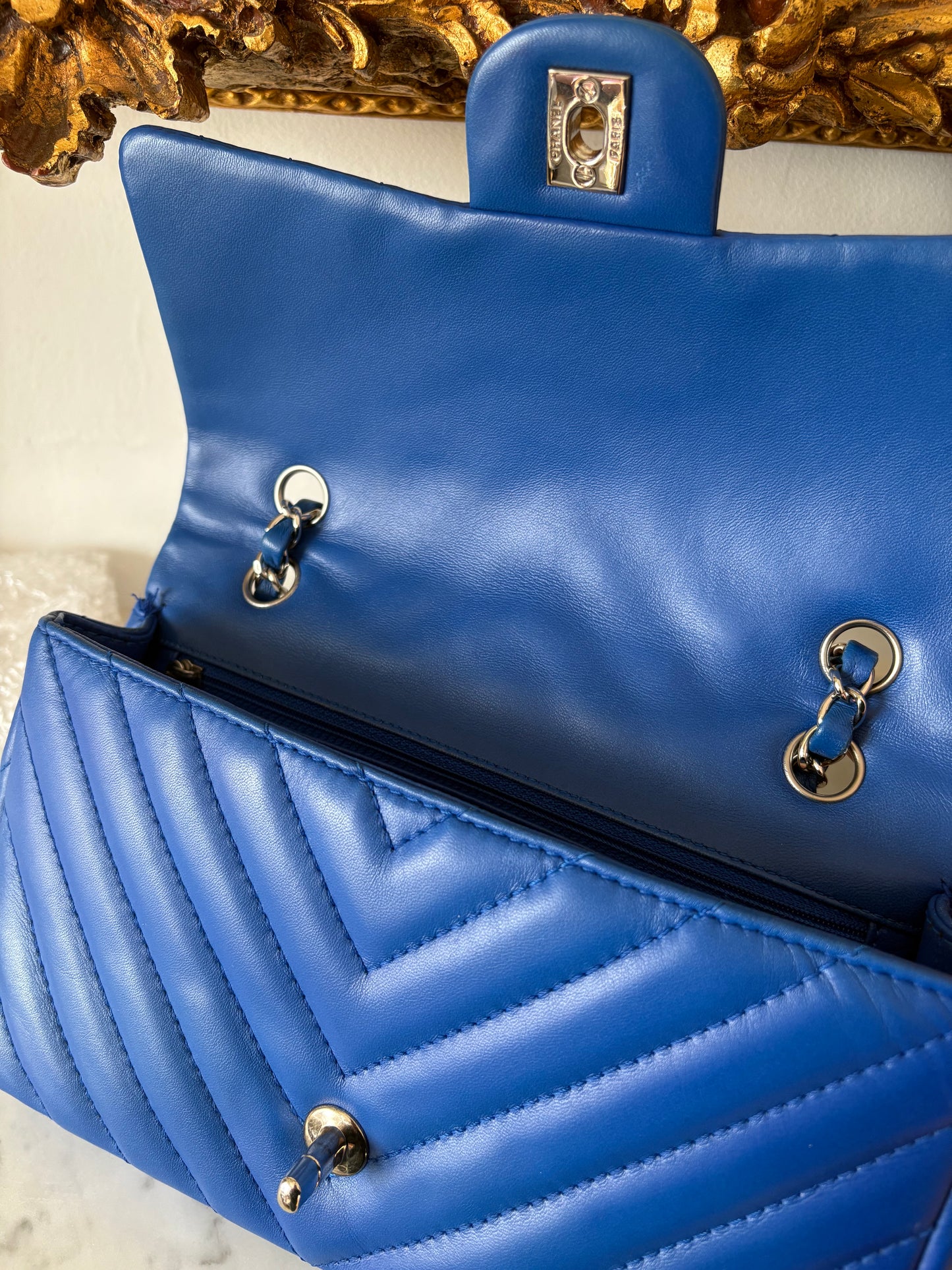 Chanel Chevron single flap
