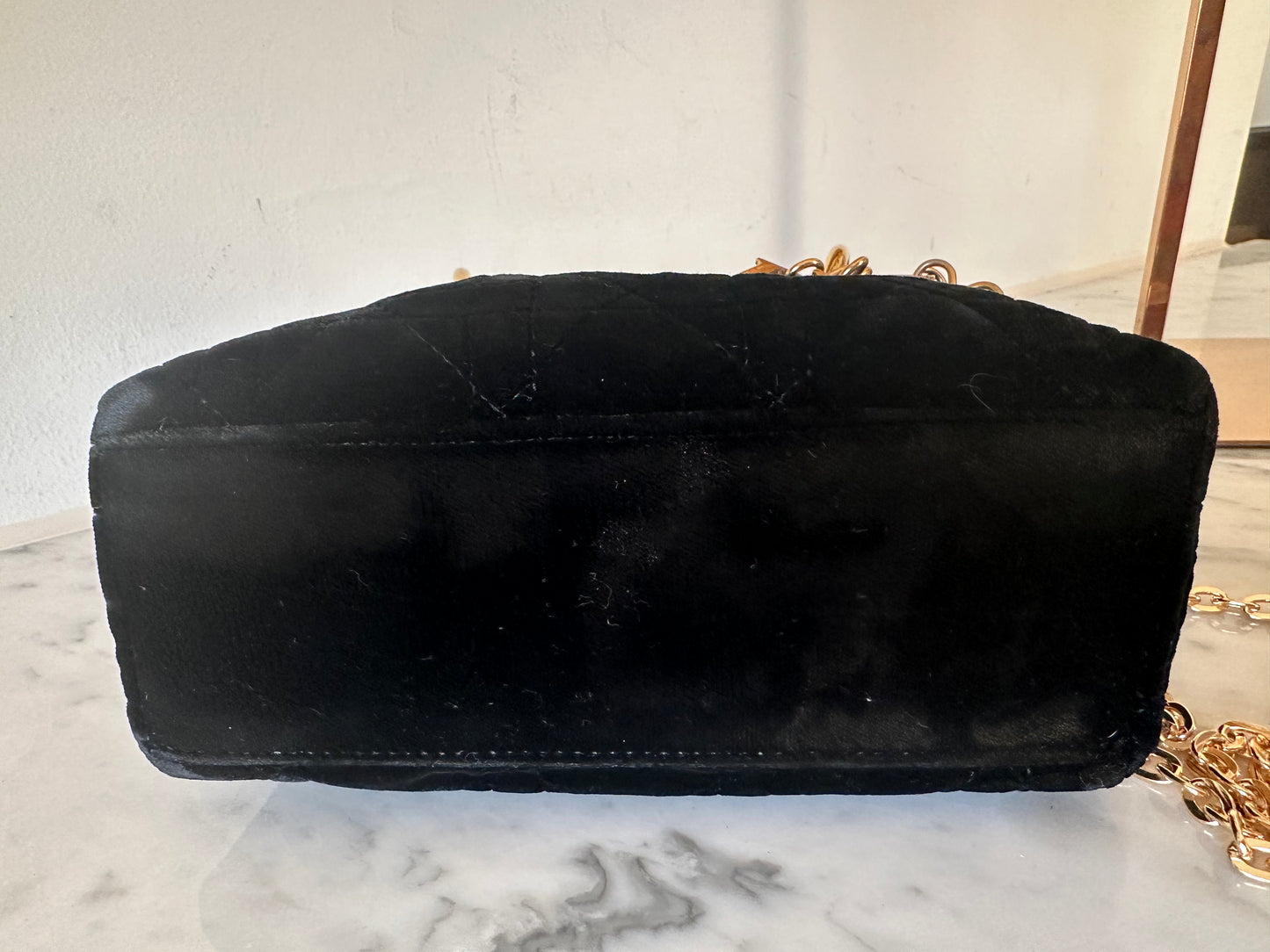 Lady Dior mini velvet