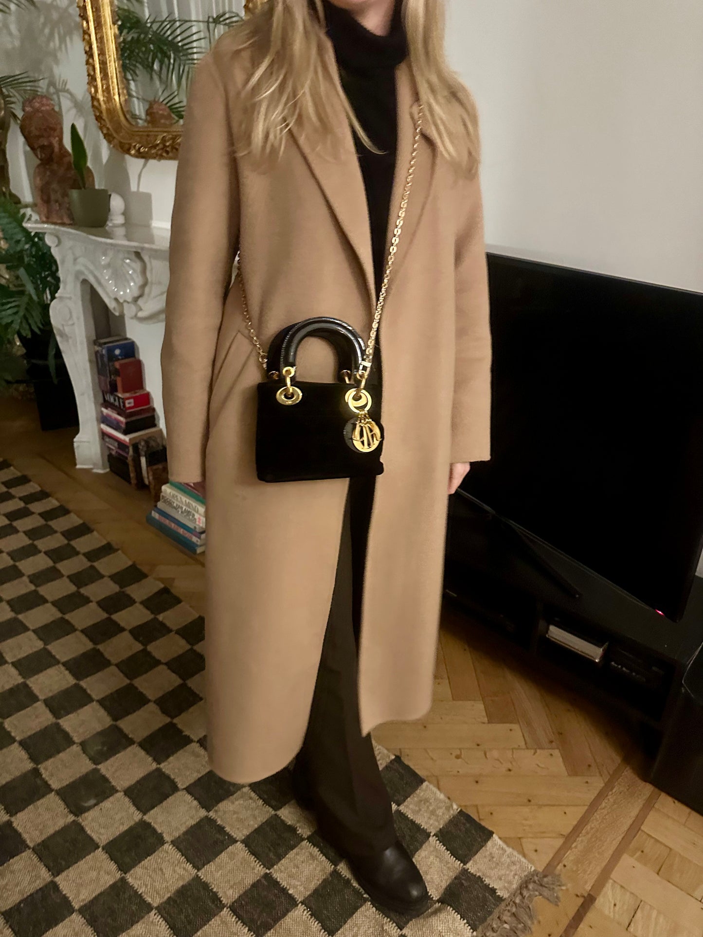 Lady Dior mini velvet