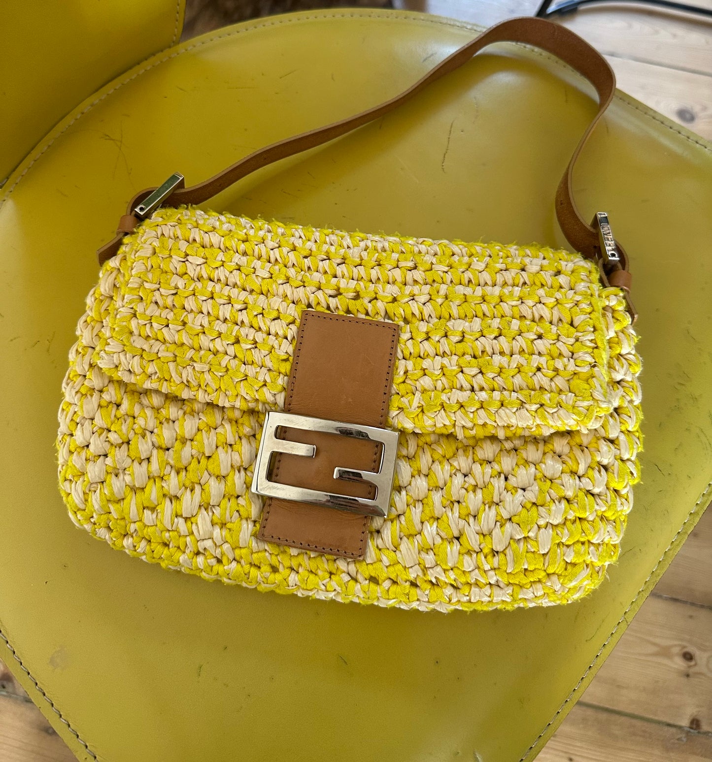 Fendi Baguette raffia