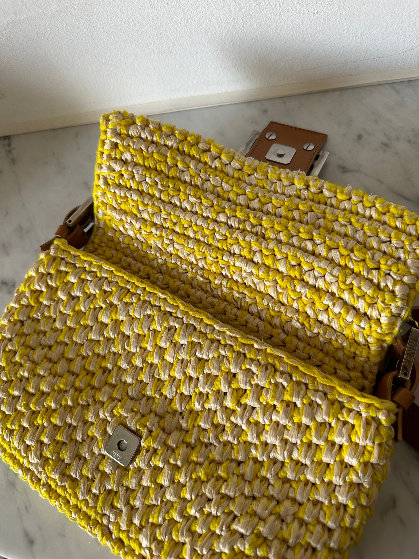 Fendi Baguette raffia