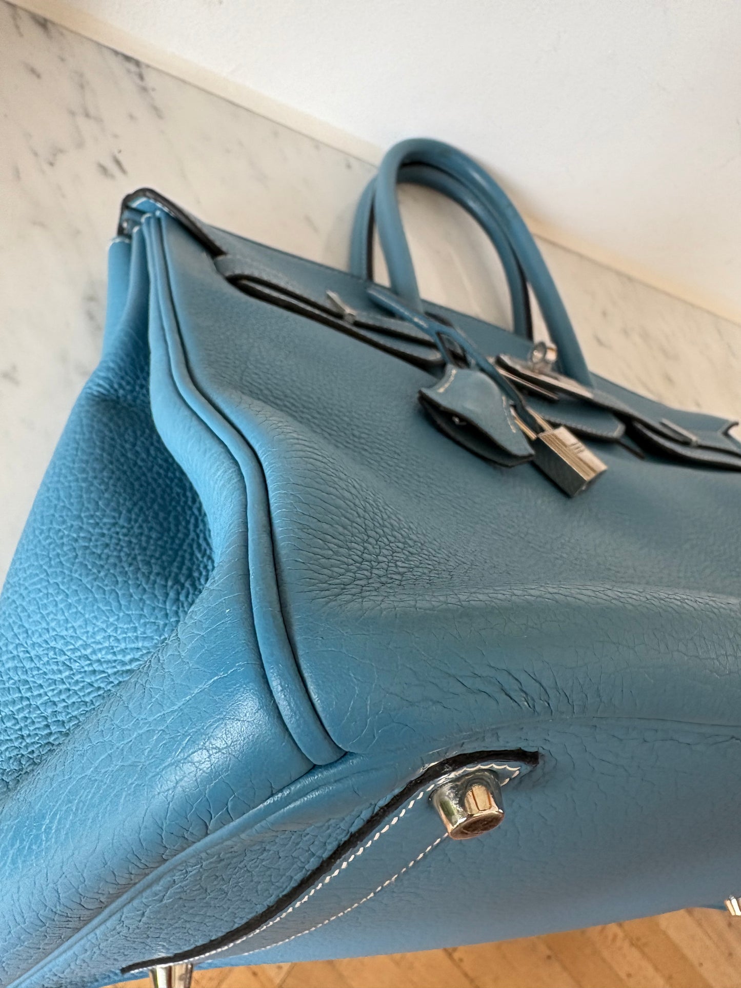 Hermès Birkin 35 Blue Jean