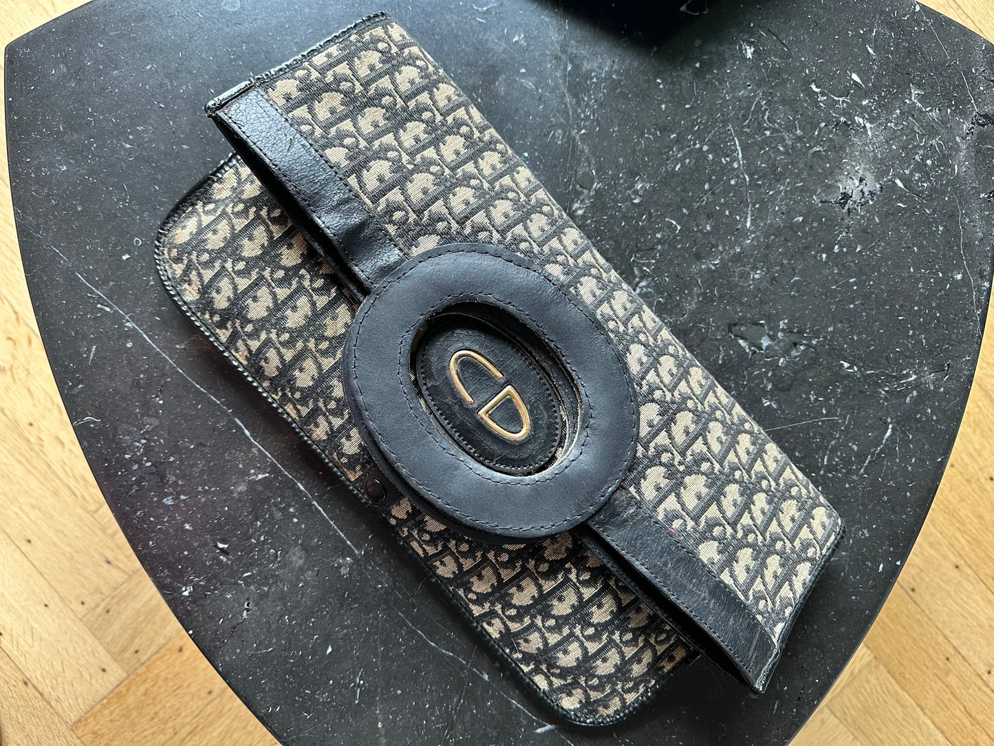 Dior fold-over clutch