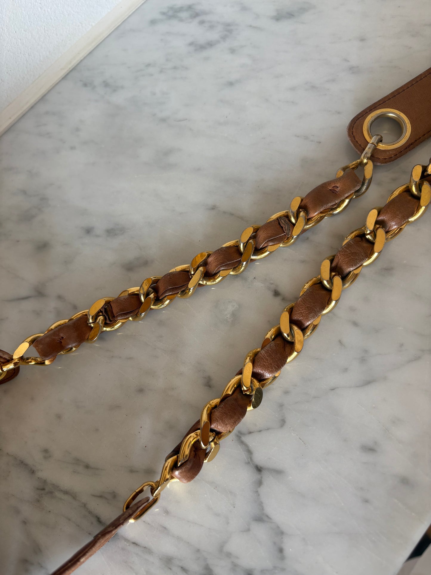 Chanel raffia bucket bag