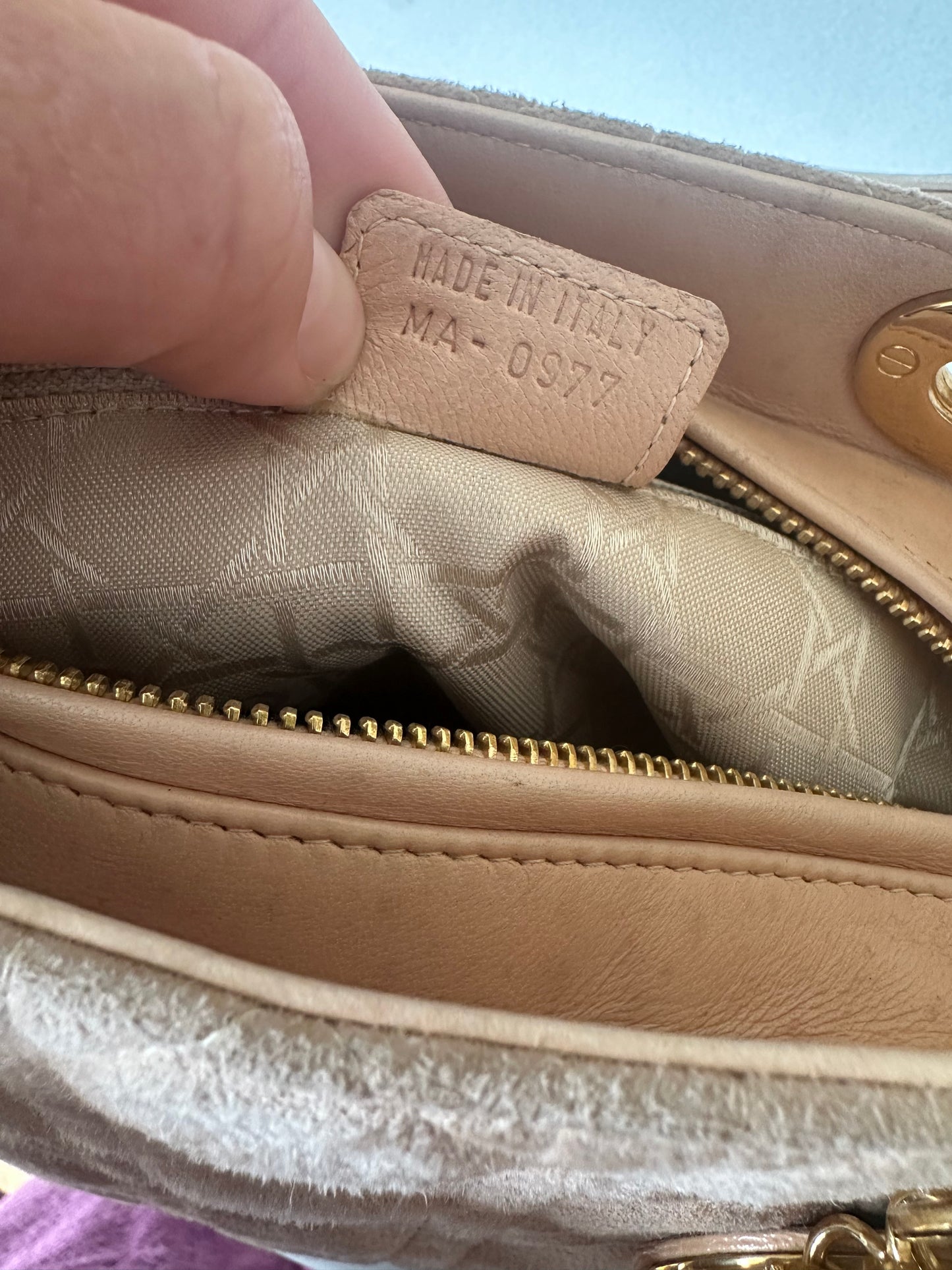 Lady Dior suède