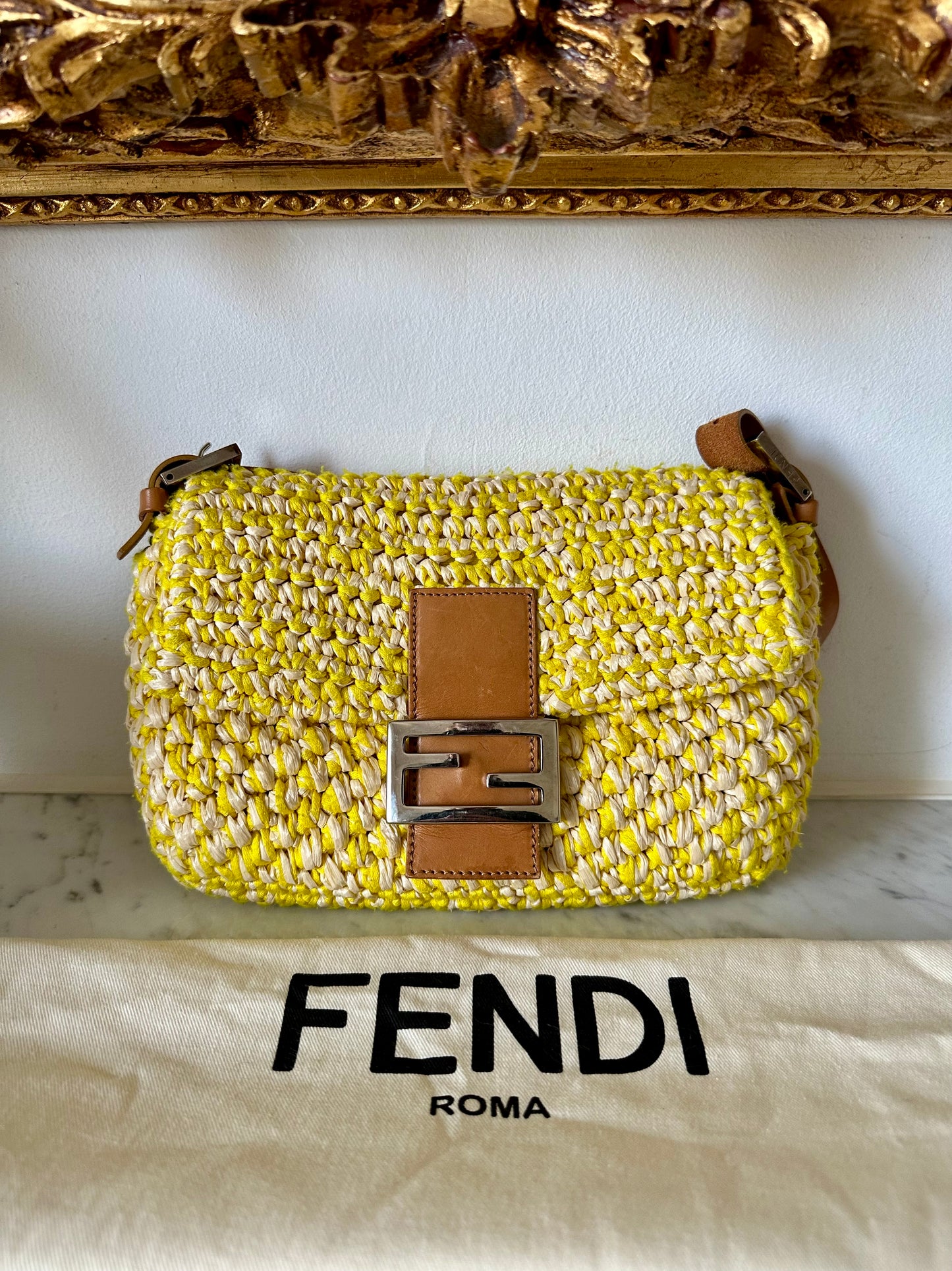 Fendi Baguette raffia