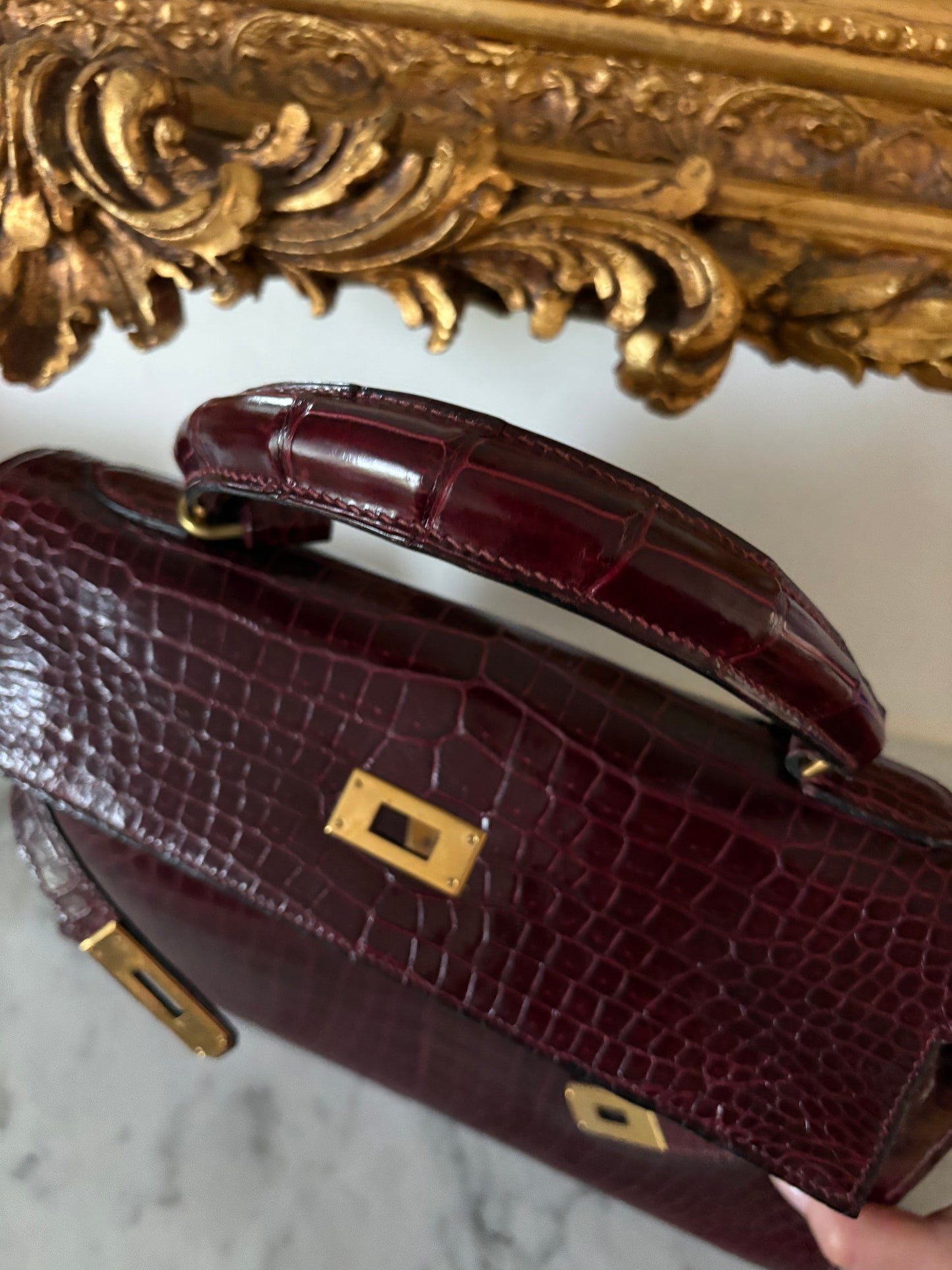 Hermès Kelly 32 Porosus Crocodile