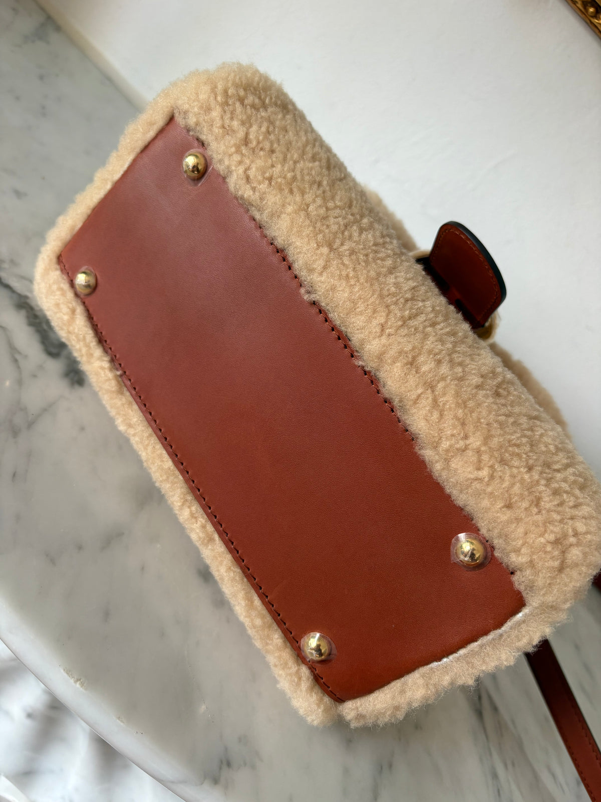 Delvaux Brillant shearling