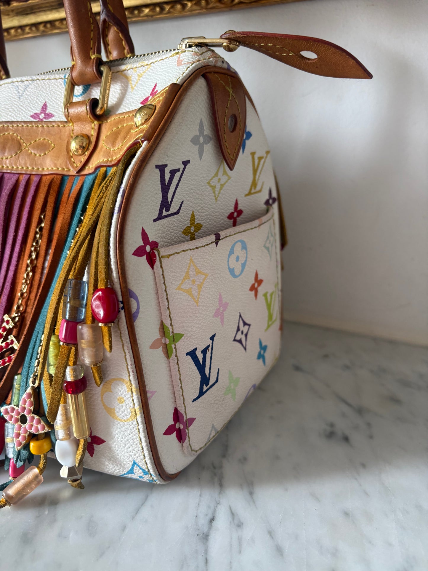 Louis Vuitton Multicolore Fringe Speedy 25