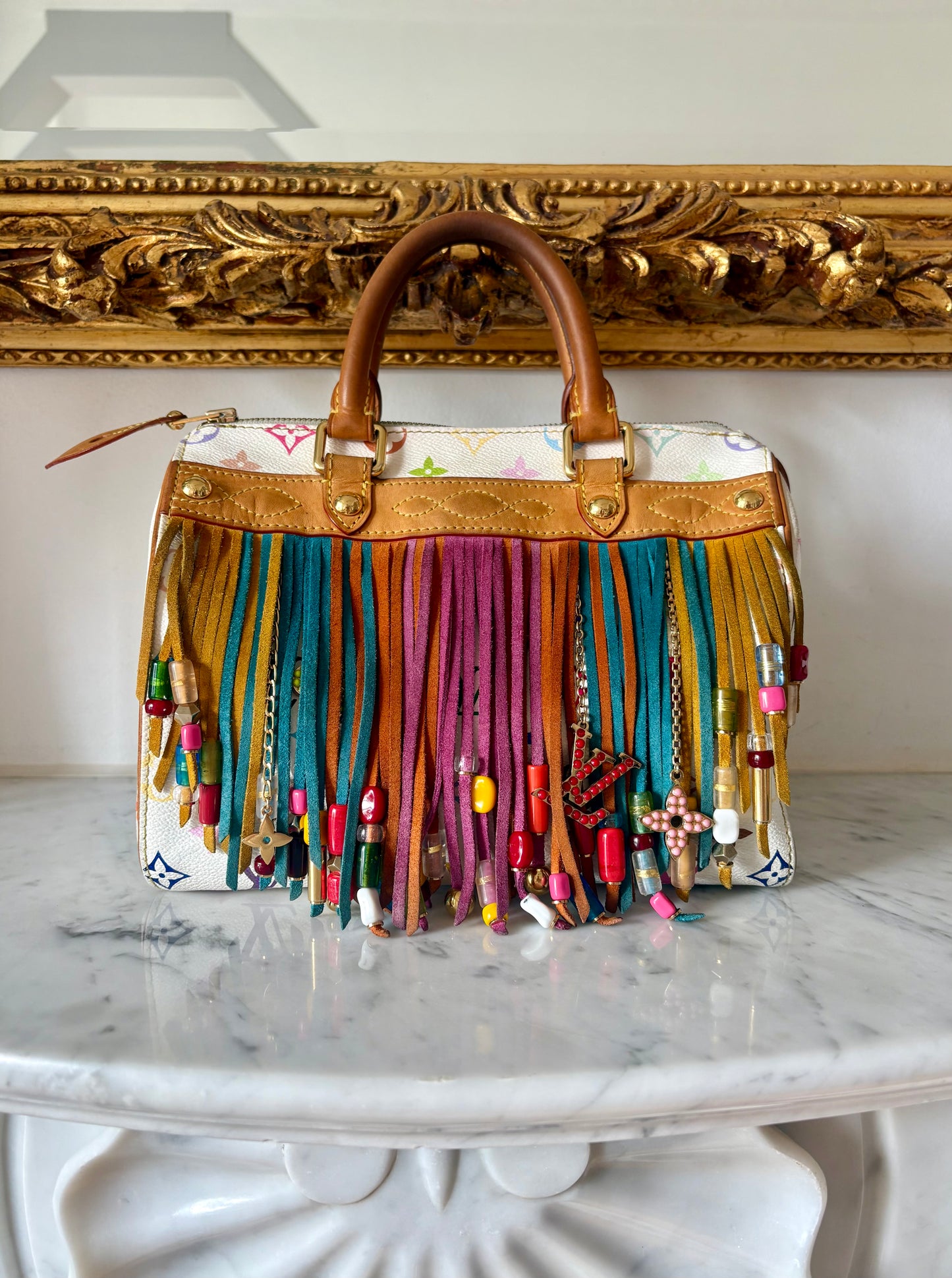 Louis Vuitton Multicolore Fringe Speedy 25