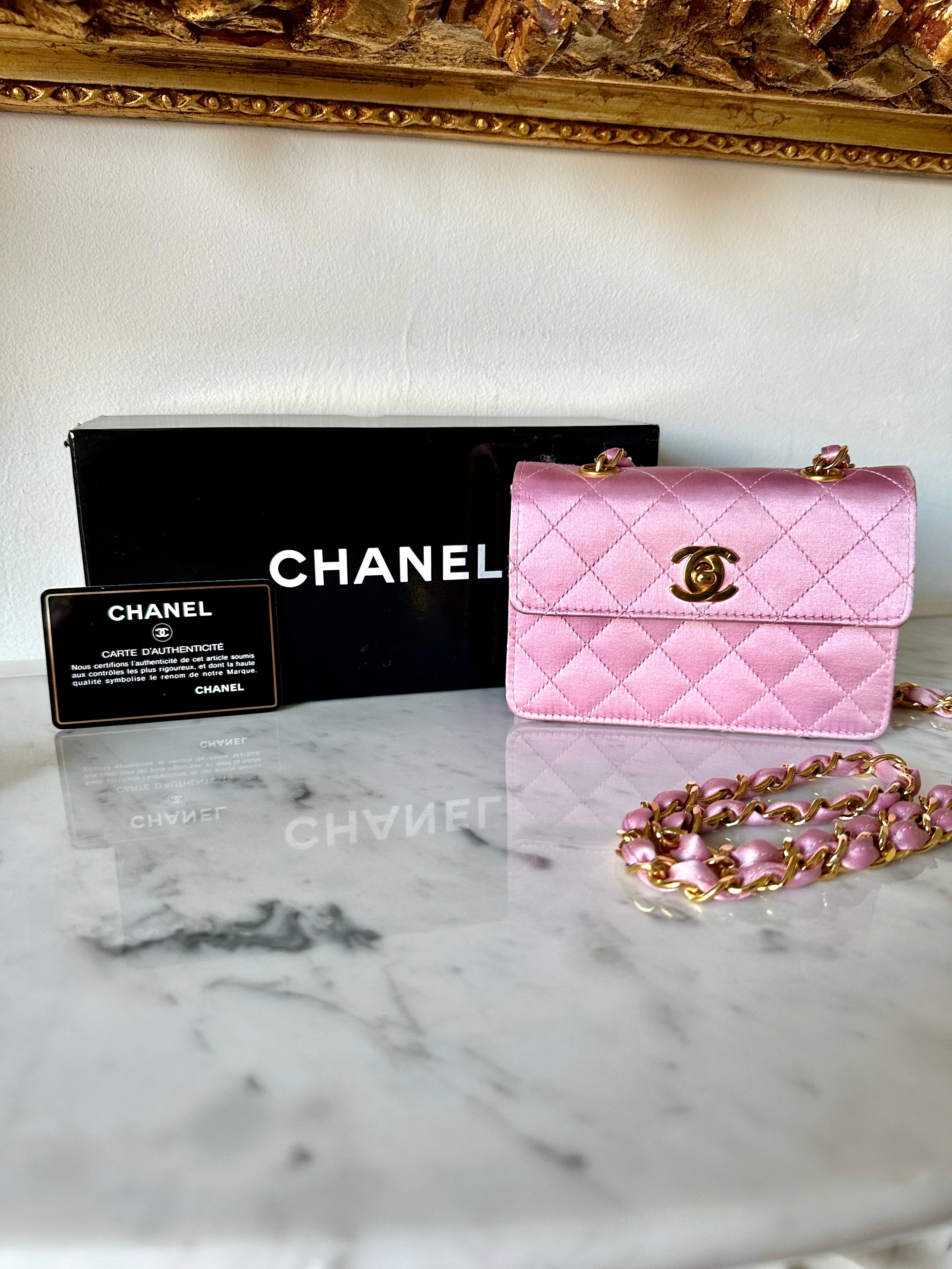 Chanel best sale silk bag