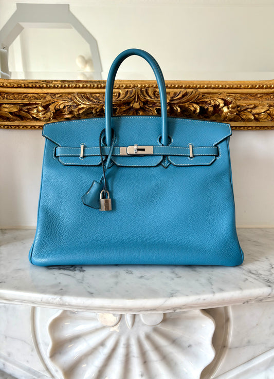 Hermès Birkin 35 Blue Jean