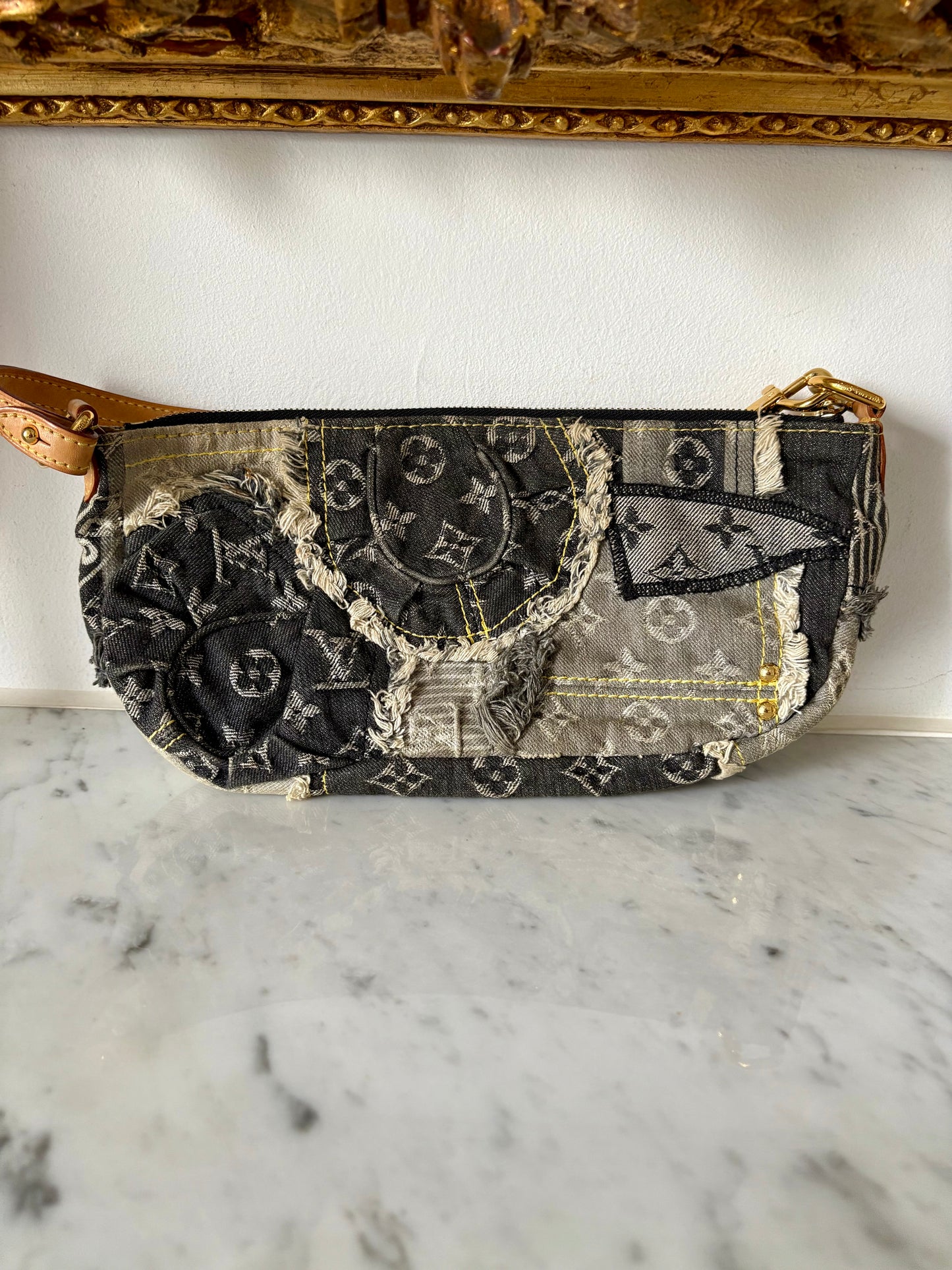 Louis Vuitton Denim Patchwork pochette