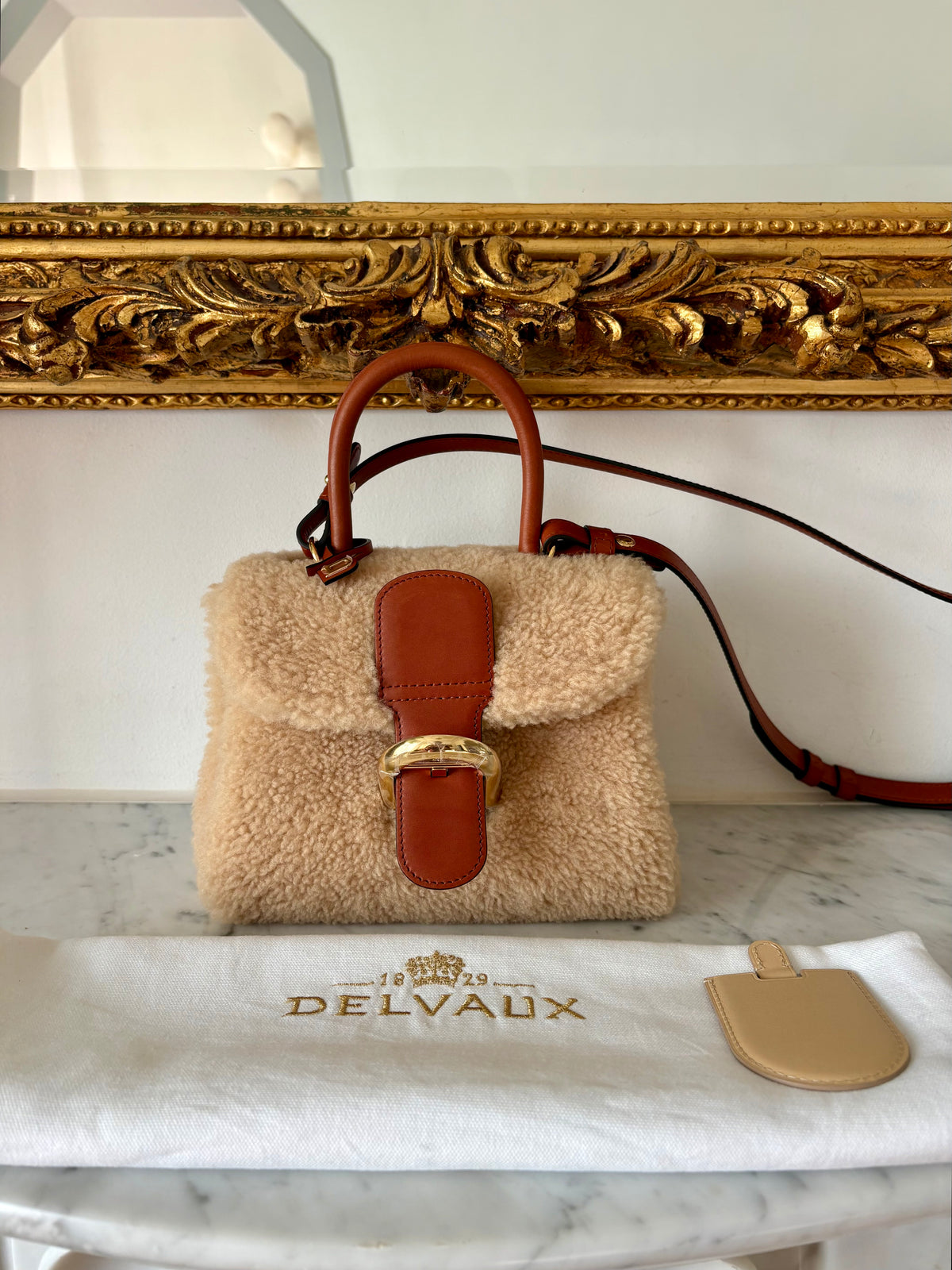 Delvaux Brillant shearling