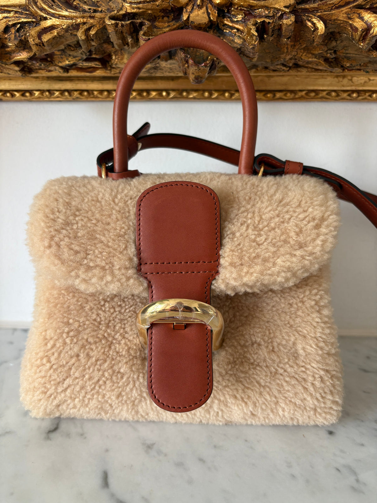 Delvaux Brillant shearling
