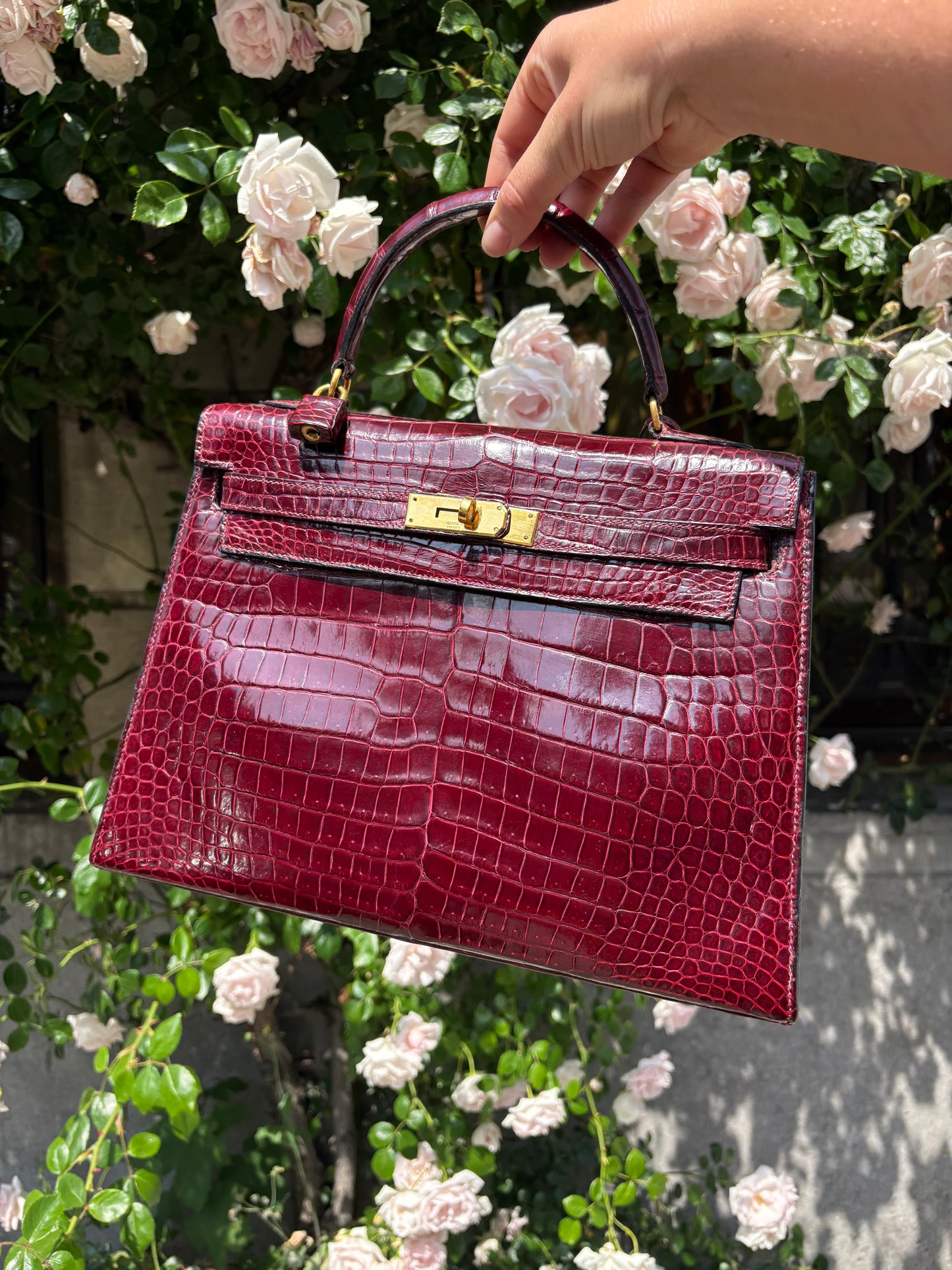 Hermès Kelly 32 Porosus Crocodile