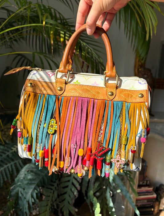 Louis Vuitton Multicolore Fringe Speedy 25