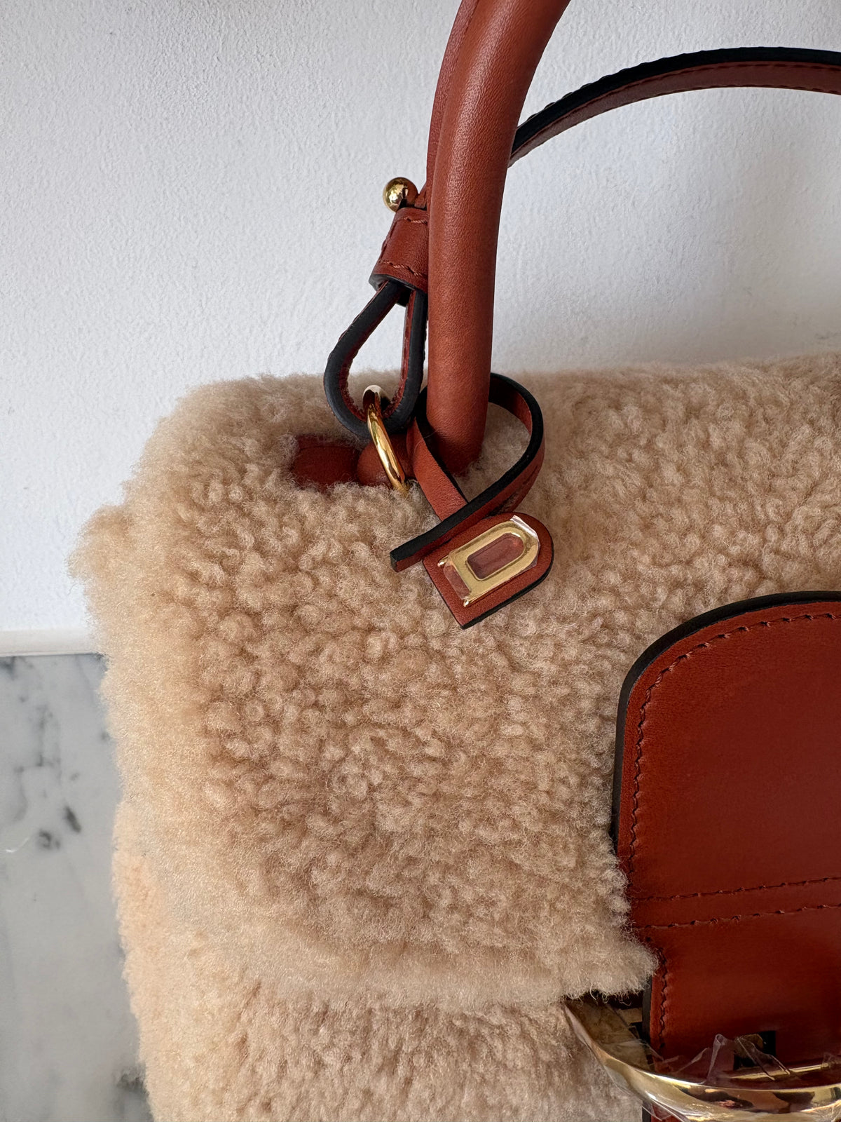 Delvaux Brillant shearling