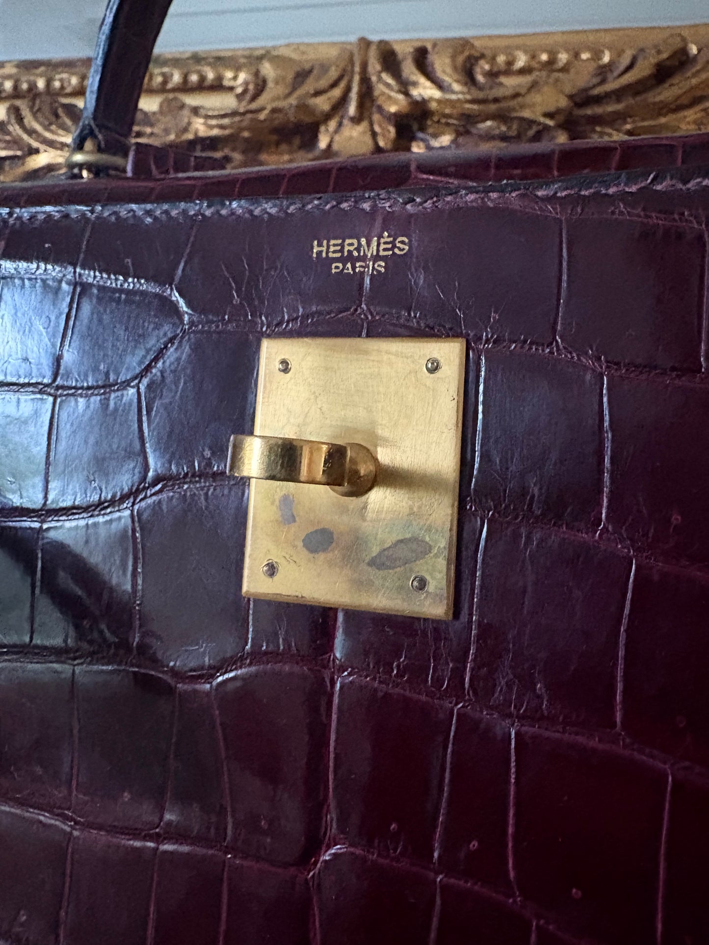 Hermès Kelly 32 Porosus Crocodile