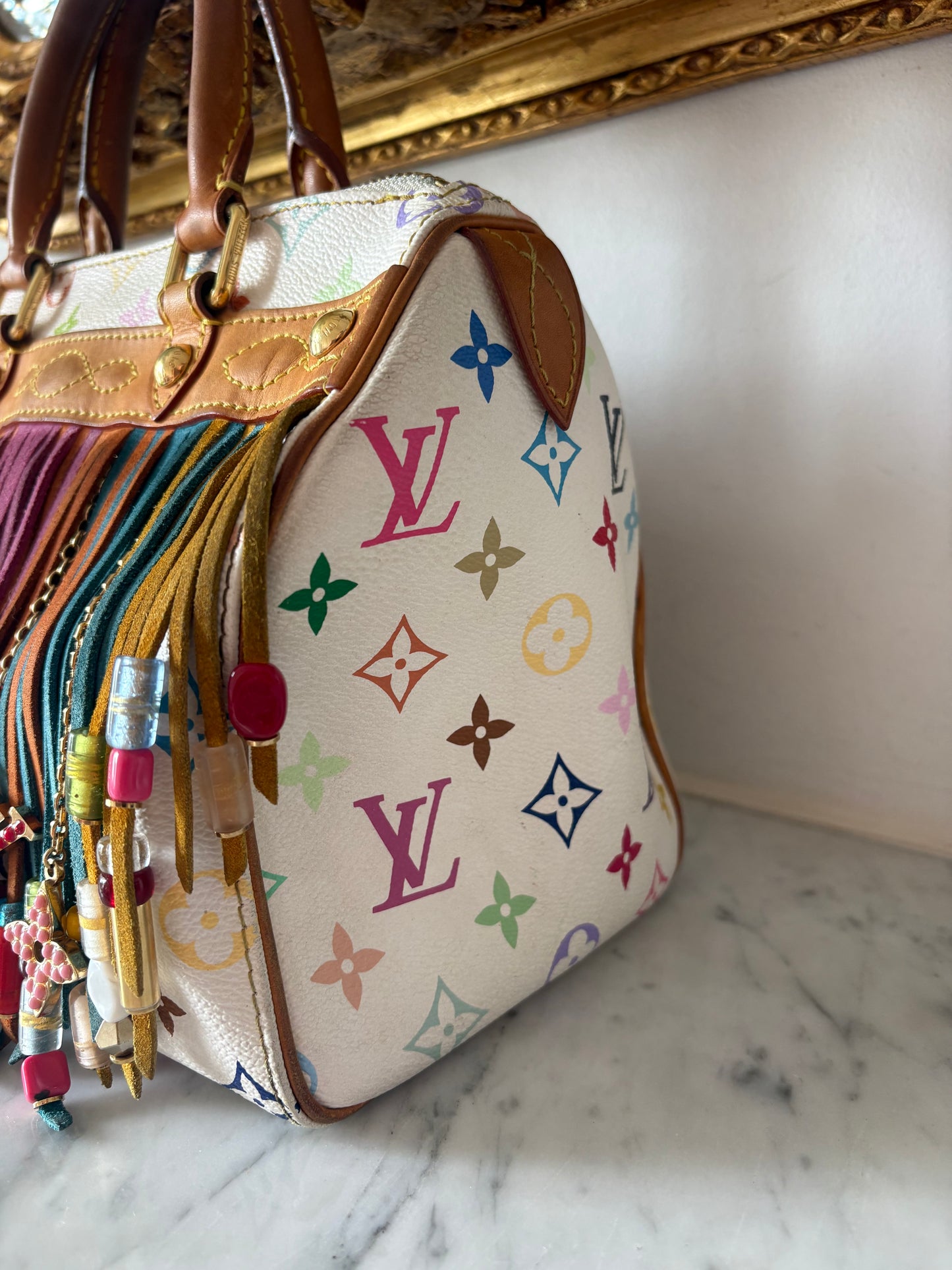 Louis Vuitton Multicolore Fringe Speedy 25