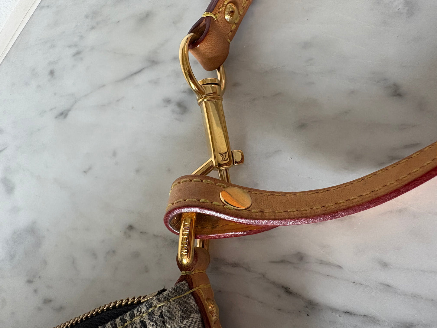 Louis Vuitton Denim Patchwork pochette