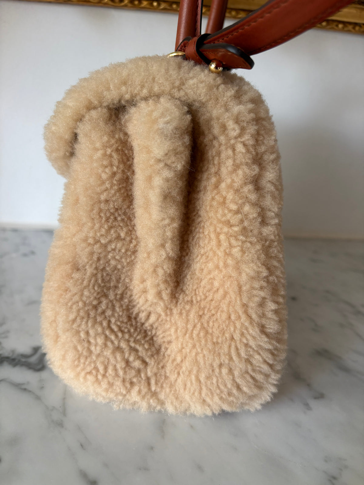 Delvaux Brillant shearling