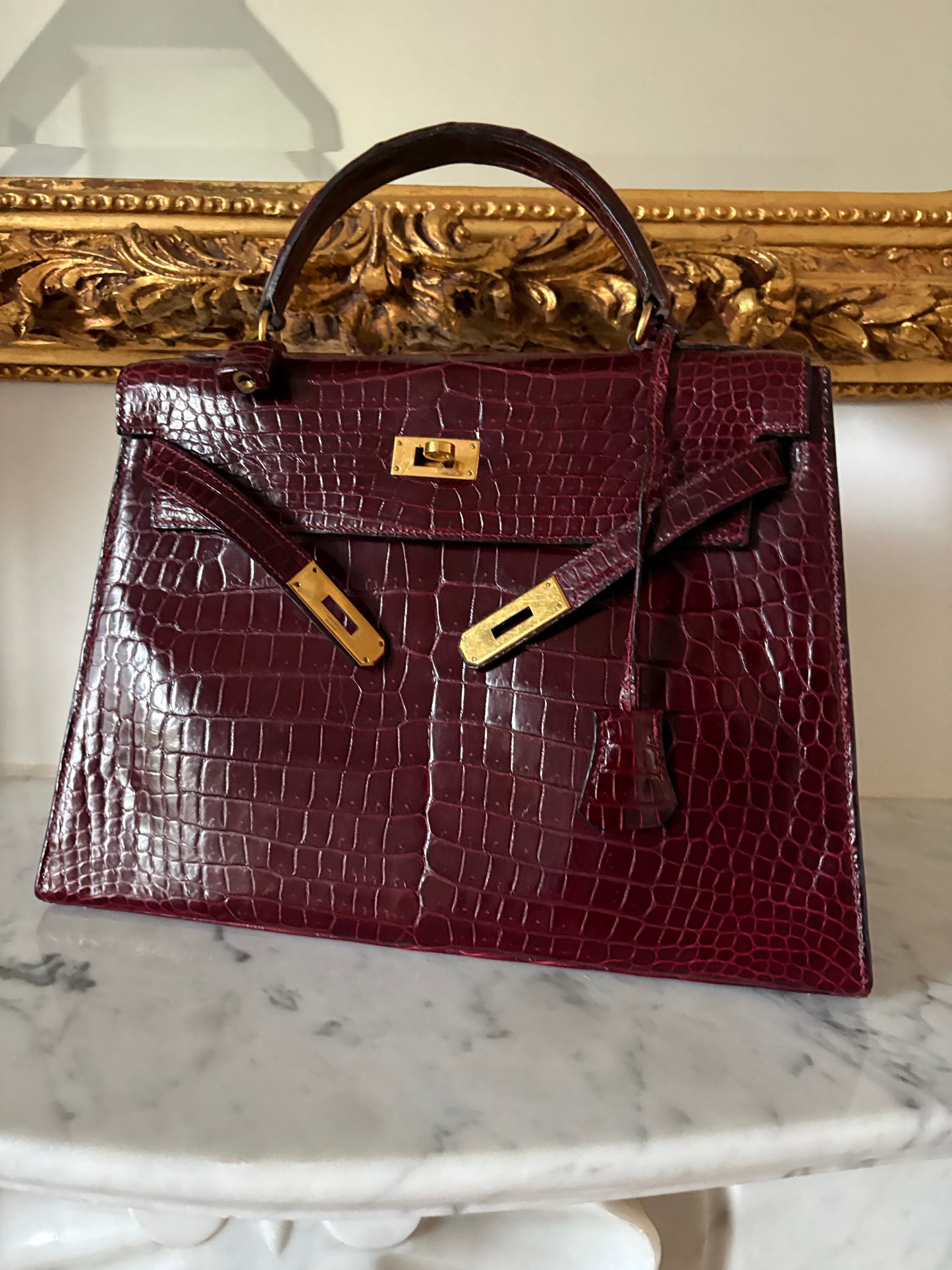 Hermès Kelly 32 Porosus Crocodile