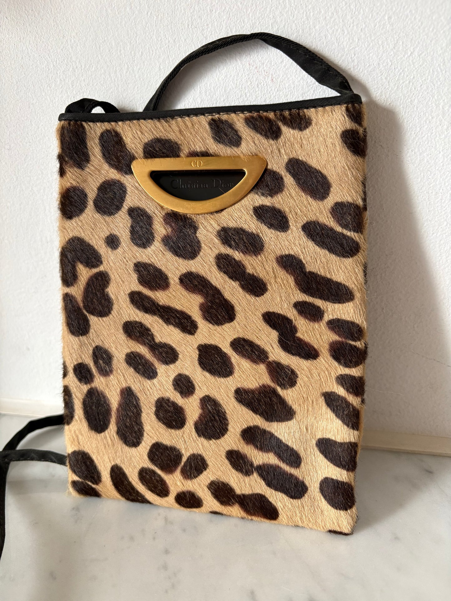 Dior ponyhair pouch