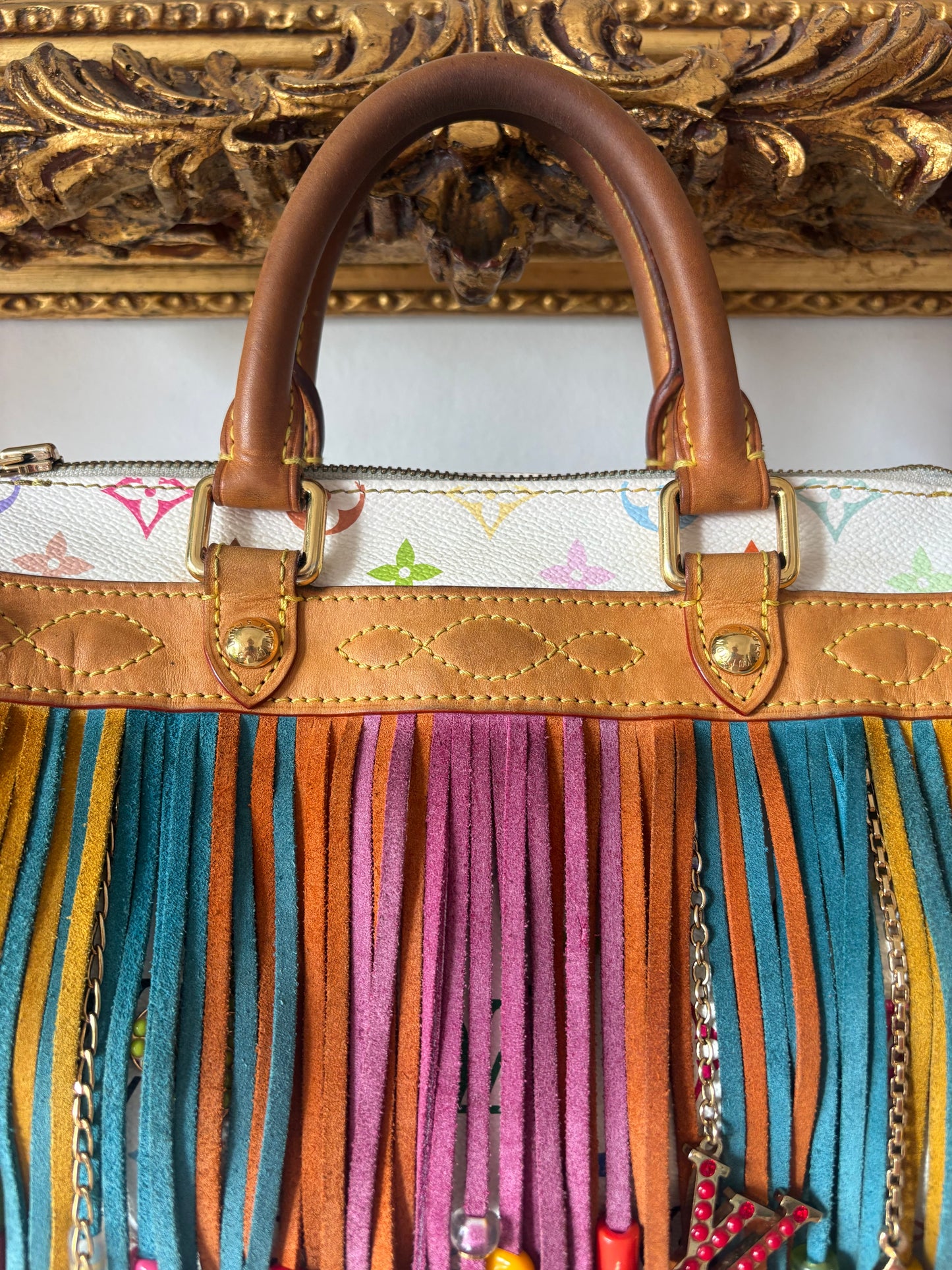 Louis Vuitton Multicolore Fringe Speedy 25