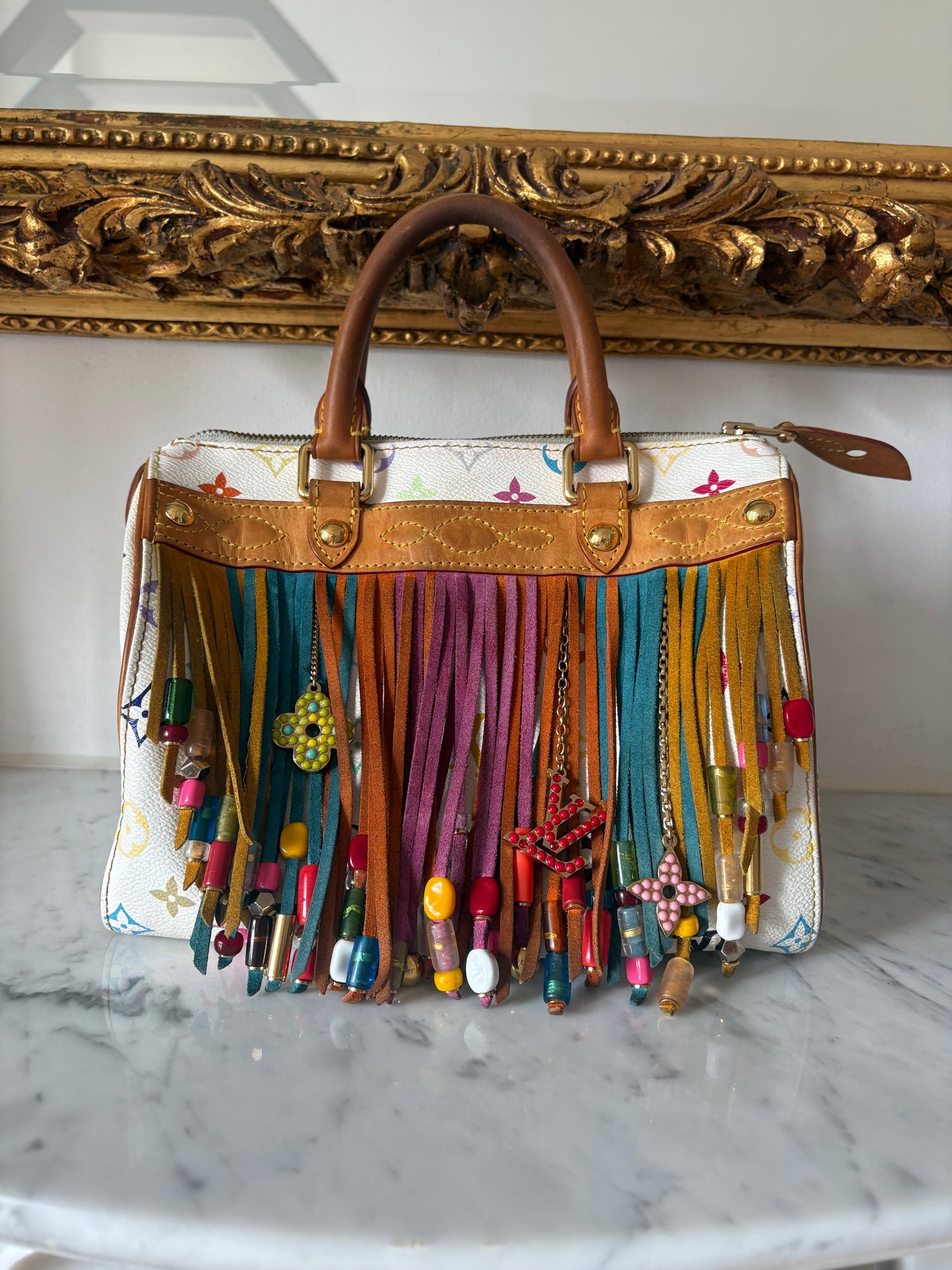 Louis Vuitton Multicolore Fringe Speedy 25