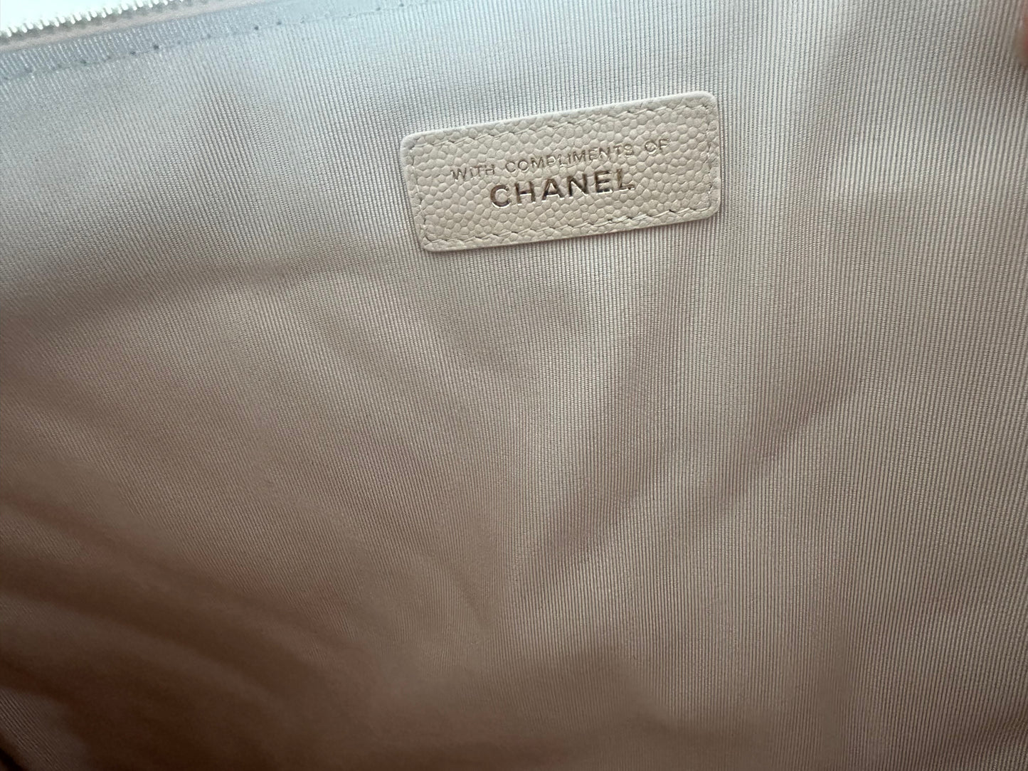 Chanel classic zipped pouch