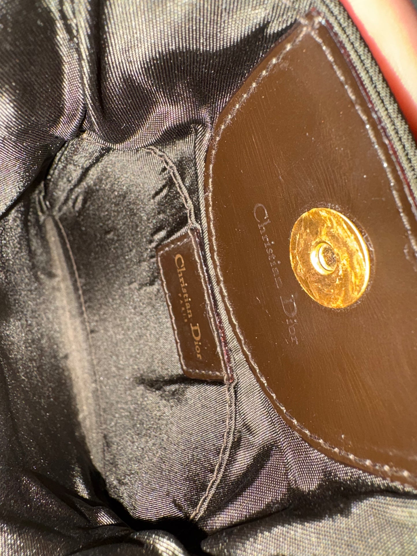 Dior ponyhair pouch