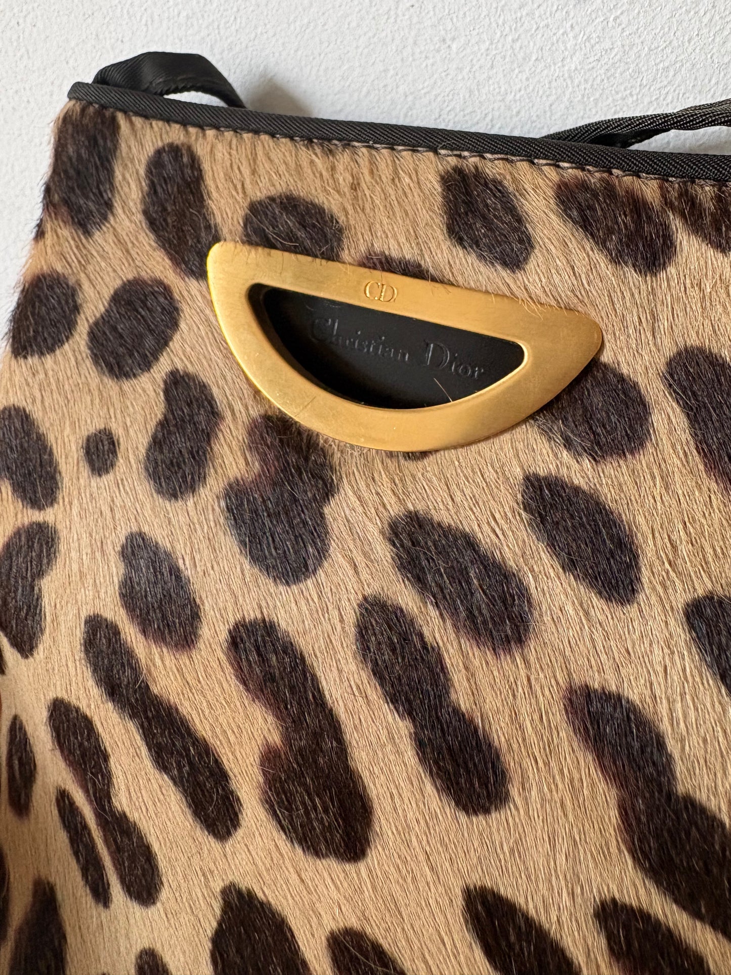 Dior ponyhair pouch
