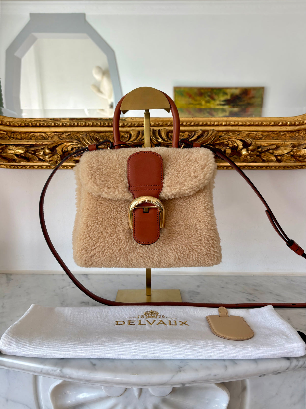 Delvaux Brillant shearling