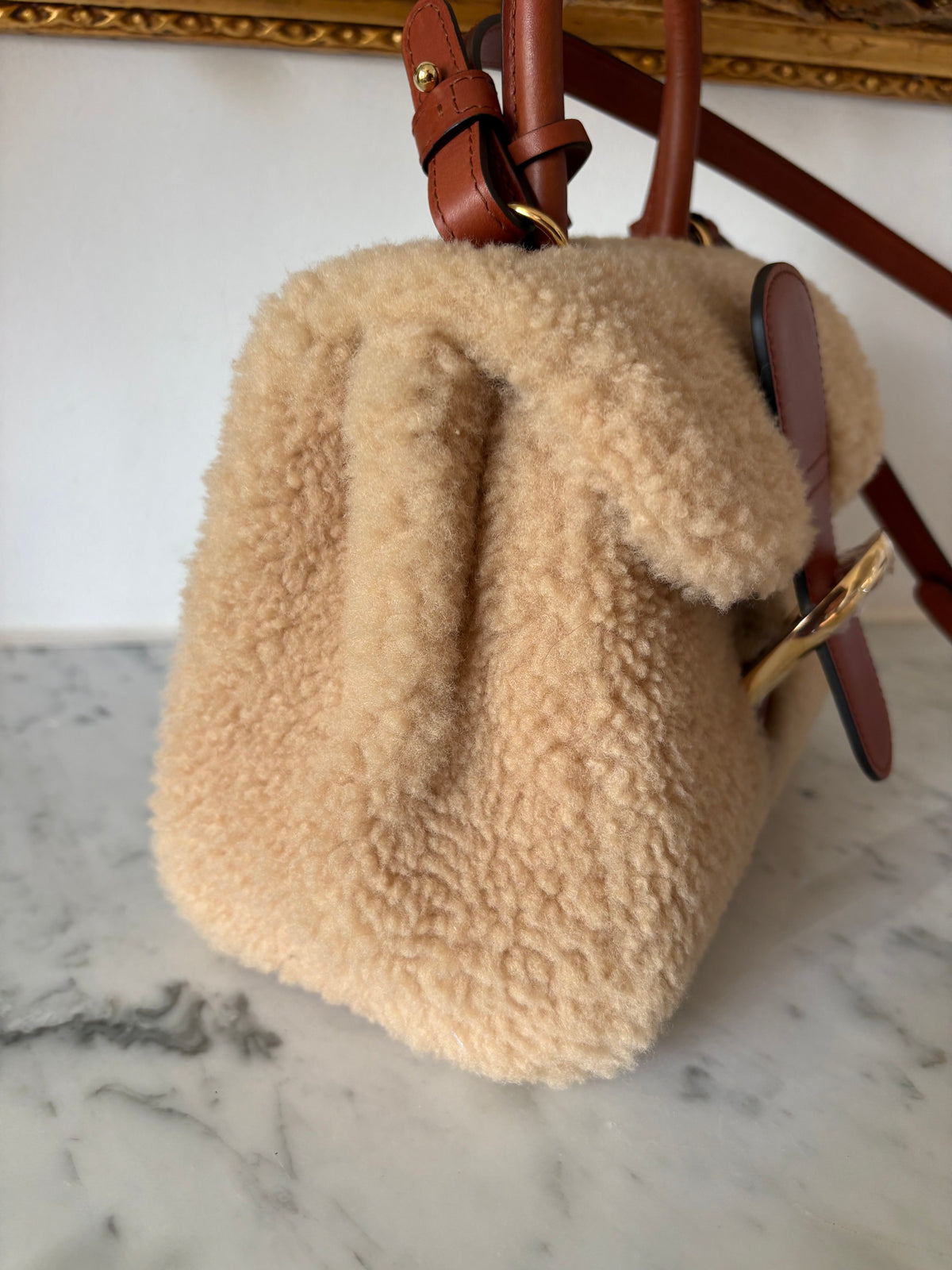 Delvaux Brillant shearling