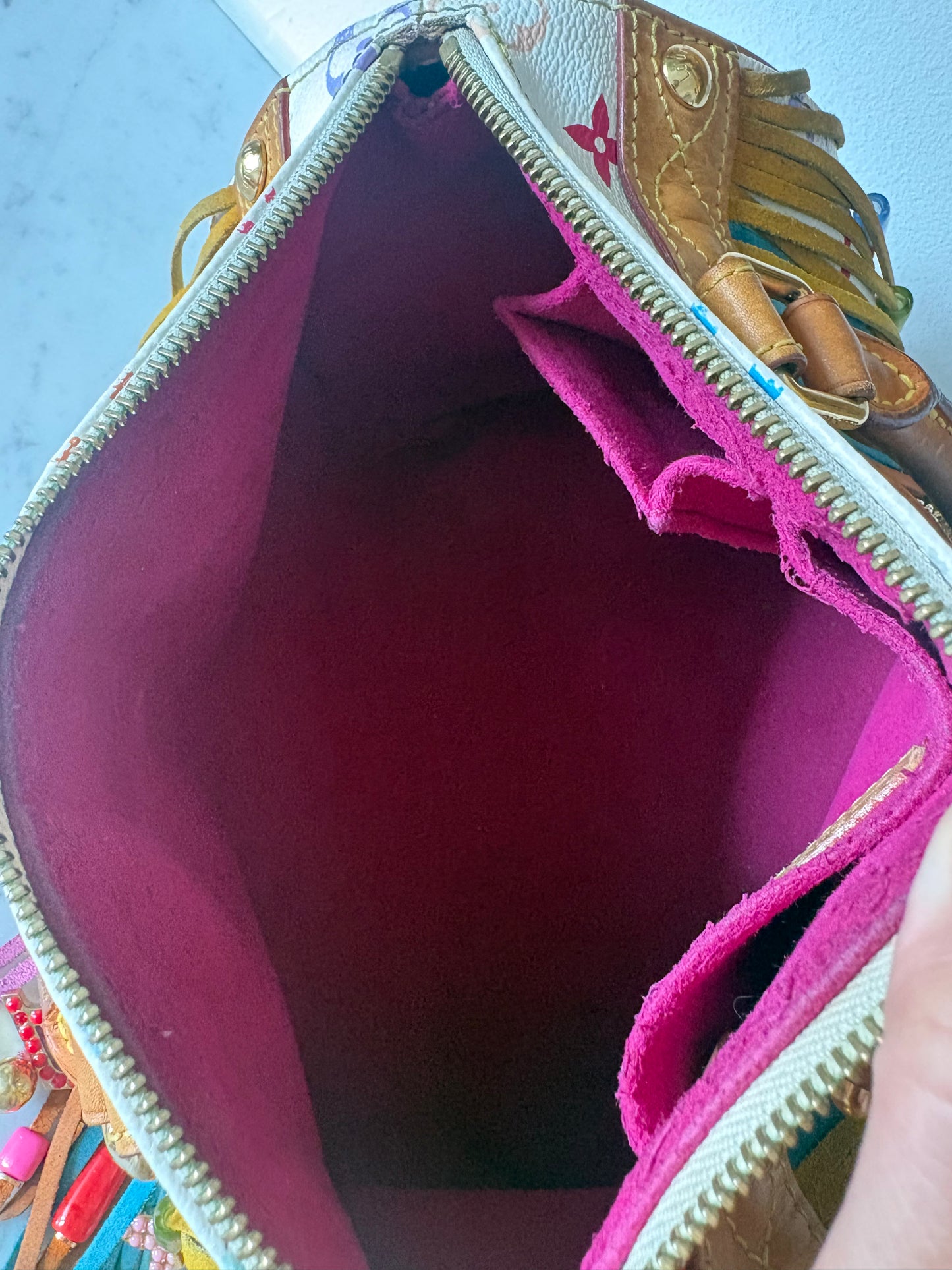 Louis Vuitton Multicolore Fringe Speedy 25