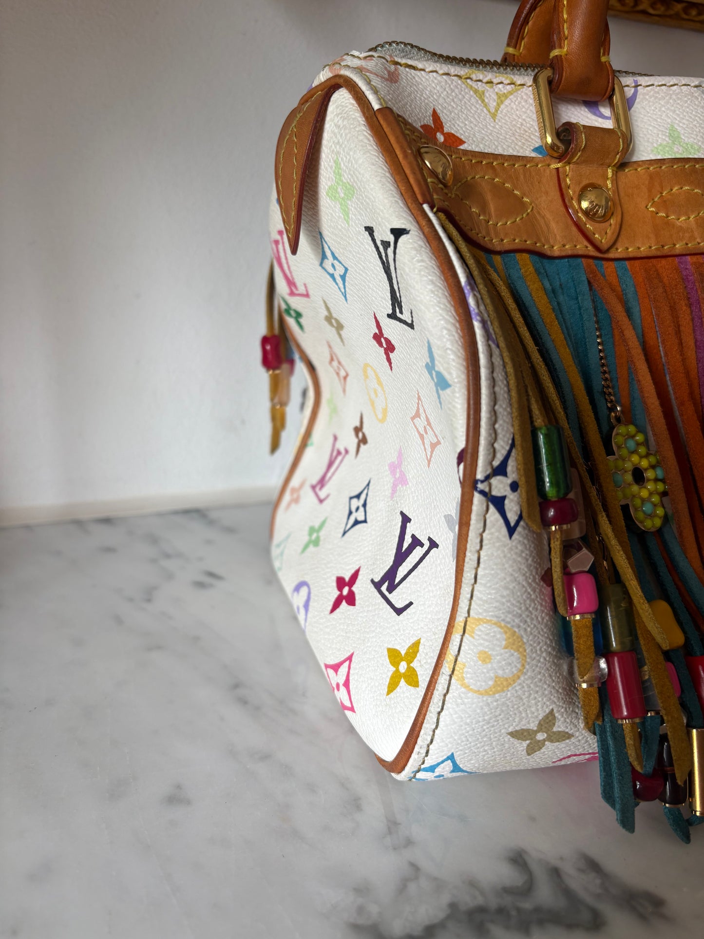 Louis Vuitton Multicolore Fringe Speedy 25